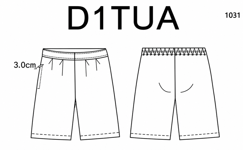D1TUA-Girls Grey Short