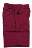 Primary School Boy's Elastic Waist Shorts Maroon EAMN