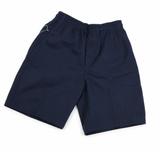 Boys Elastic Waist Shorts-Navy Blue-E3NY