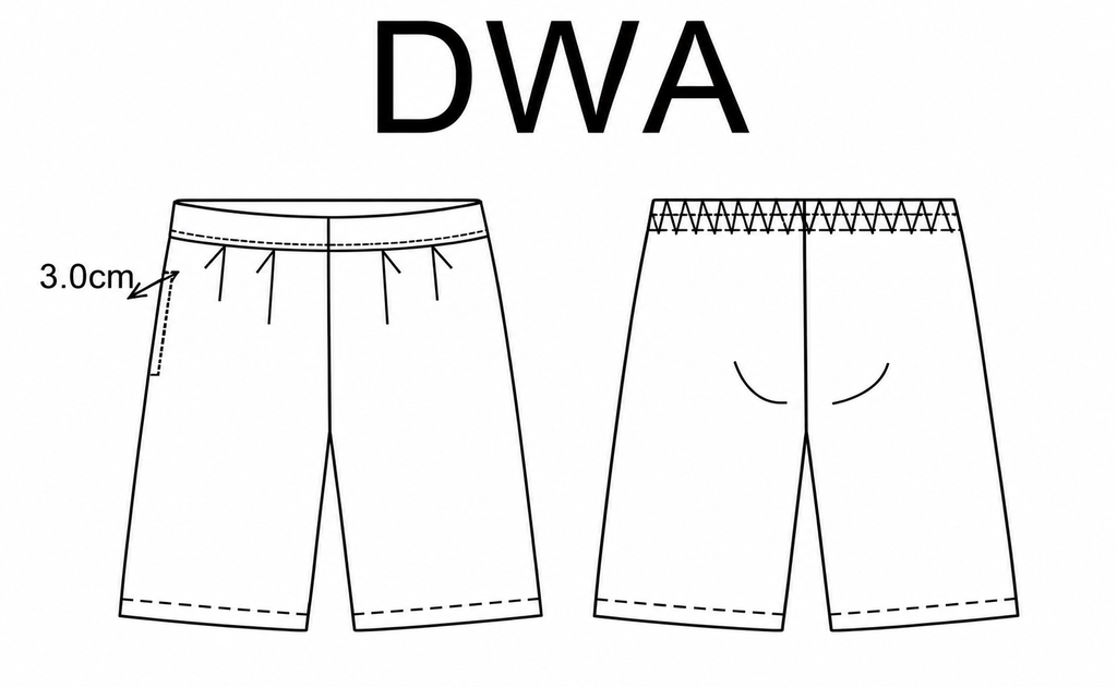 DWA-Girls Navy Blue Short