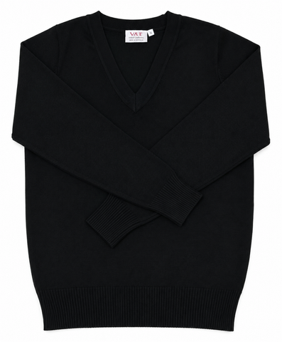 Winter Black Wool and Nylon Jumper-LBKL