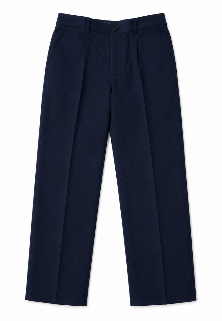 High School Boys Trousers-Navy Blue-O1NY