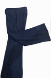 Girls Navy Blue Knit Bootleg Pant-P3ANY