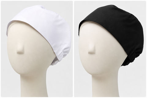 Chef Hat White-QCHFW, Black-QCHFB
