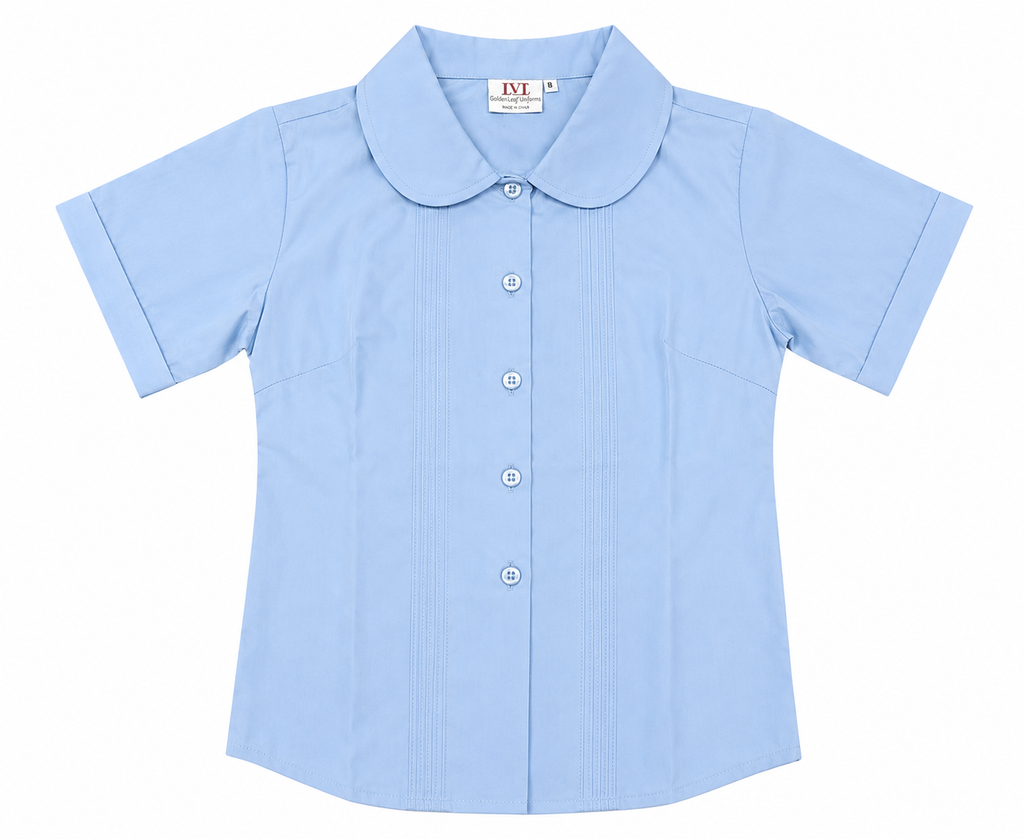 S/S Light Blue Blouse-R1SB-Carlingford Area