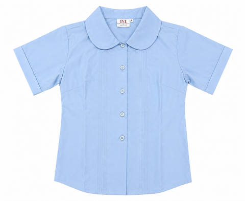 S/S Light Blue Blouse-R1SB-Carlingford Area