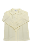 L/S Peter Pan Collar Blouse: Lemon-R1YEL