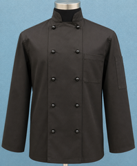 Long Sleeve Chef Uniforms Black-S1BKL