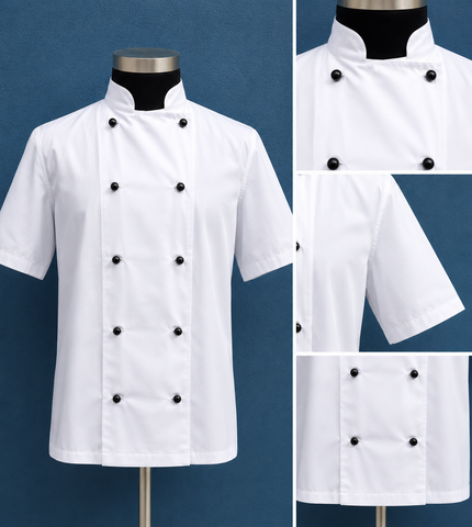Short Sleeve Lightweight Chef uniform S1S