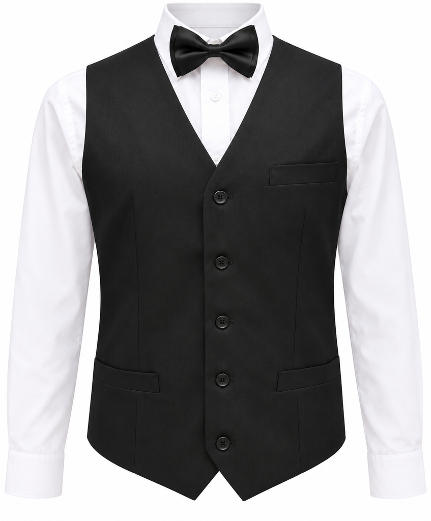 Waiter Black Vest SBKM (Vest only)