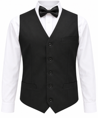 Waiter Black Vest SBKM (Vest only)
