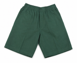 Primary School Boys Elastic Waist Shorts-Bottle Green-EABE