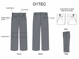 Primary School Boys Extendable Waistband Trousers-Grey-O1TEC