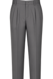 High School Boys Extendable Waistband Trousers-Grey-O1TECS