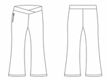 P3DGY-Girls Grey Knit Bootleg Pant