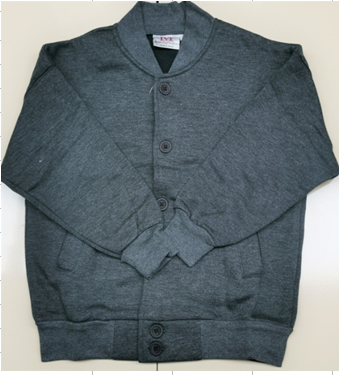 BDEE-Dark Grey Low Pill Fleece Button Jacket