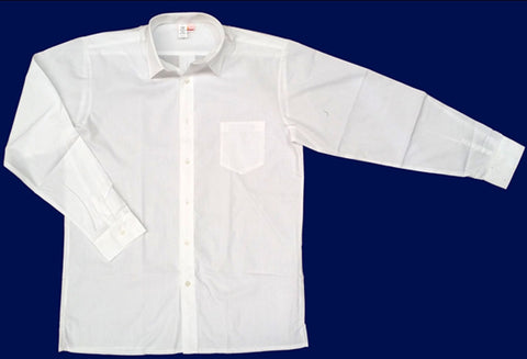 L/S Shirt: White-G1WELA