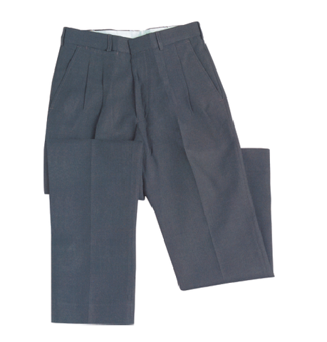 High School Boys Pleated Trousers-Grey-O1LGY