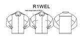 L/S Peter Pan Collar Blouse: White-R1WEL