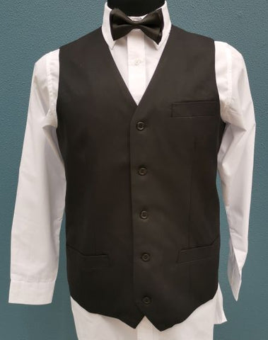 Waiter Black Vest SBKM (Vest only)