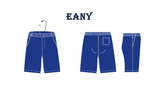Boys Elastic Waist Shorts-Navy Blue-E3NY