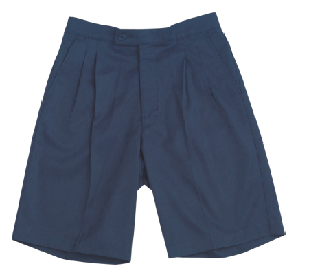 Boy's & Men's Belt Loop Shorts-Navy Blue-ECH
