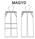 Boys Elastic Waist Trousers-GREY M3GYD