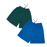 NANY-Navy Blue Rugby Knit Shorts with 1 zip pocket